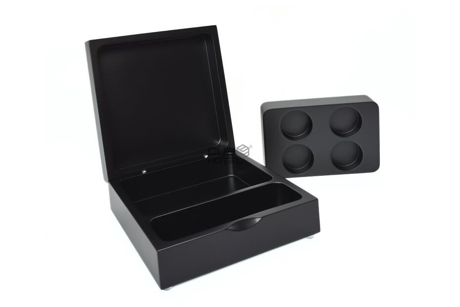 Caja para Cápsulas de Café MDF Negra